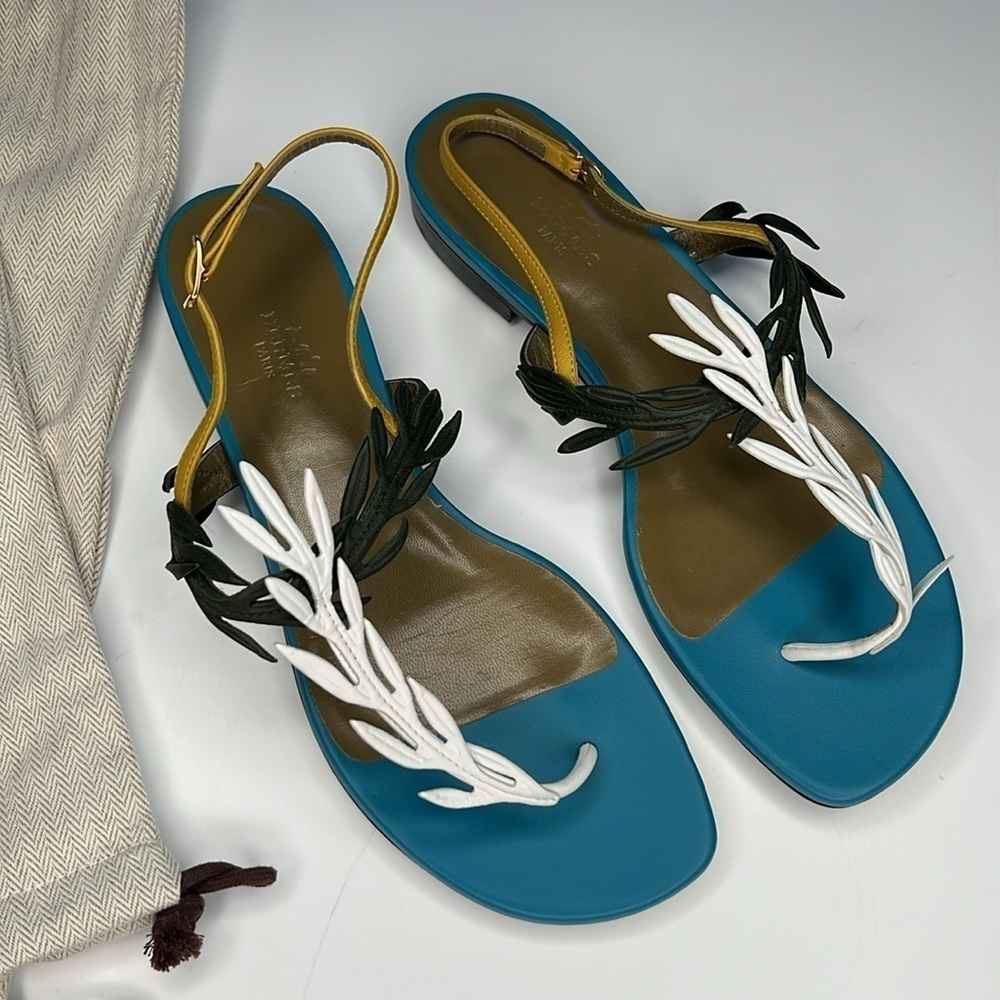 Hermès Four Colors Myrthe Sandals! NWT - Picture 3 of 10